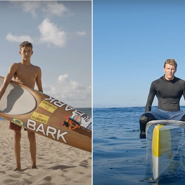 FLORENCE team members on paddleboards