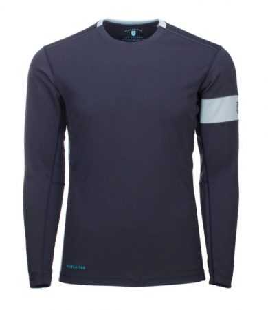 ISOSI Men's Short Sleeve Rash Guard - Cold Water Thicker Black, Polypropylene/Spandex