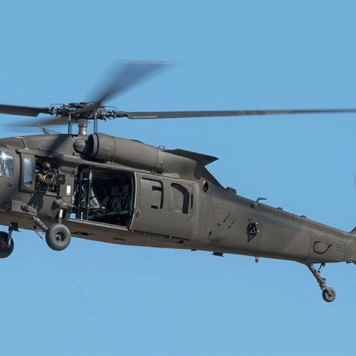 snowmobiler hits Black Hawk helicopter
