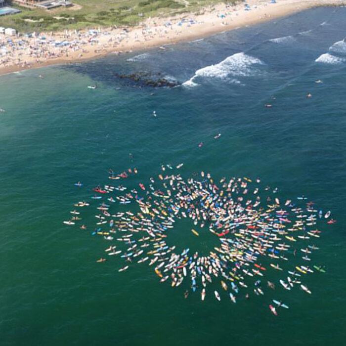 Andrew Blauschild Memorial Paddle Out Unites Montauk Surfing Community