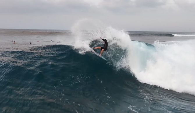 Jamie O'Brien bids a heartfelt goodbye to Lance's Right. Photo: Jamie O'Brien // YouTube