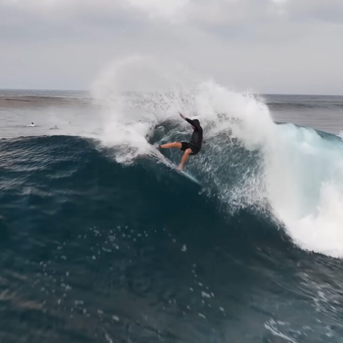 Jamie O'Brien bids a heartfelt goodbye to Lance's Right. Photo: Jamie O'Brien // YouTube