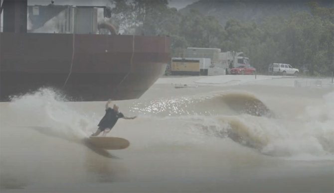 Surf Lakes surfing with Taylor Jensen