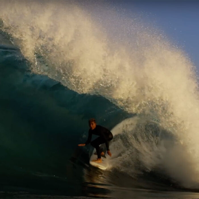 Brody Mulik surfing the Box