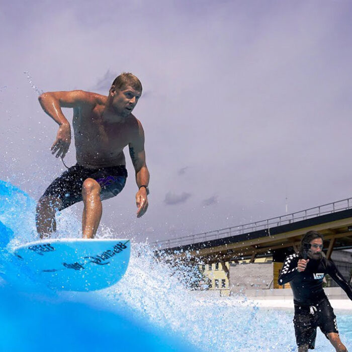 Mick Fanning in Munich wave pool