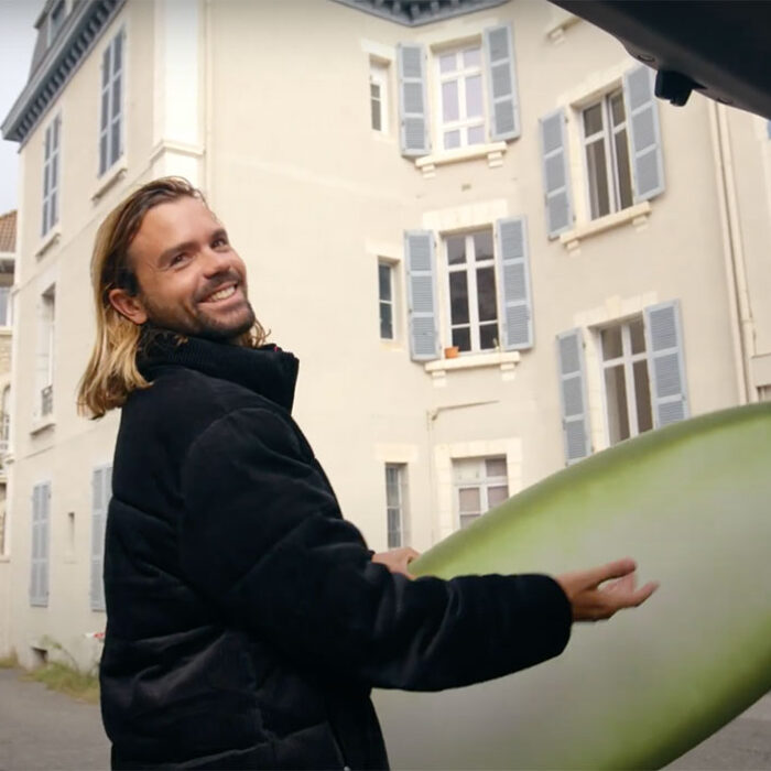 Ryan Lovelace and William Aliotti shaped surfboard