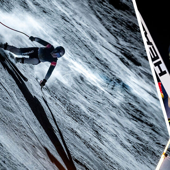 Lindsey Vonn skiing