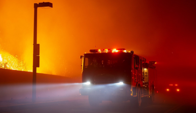 Franklin Fire in Malibu