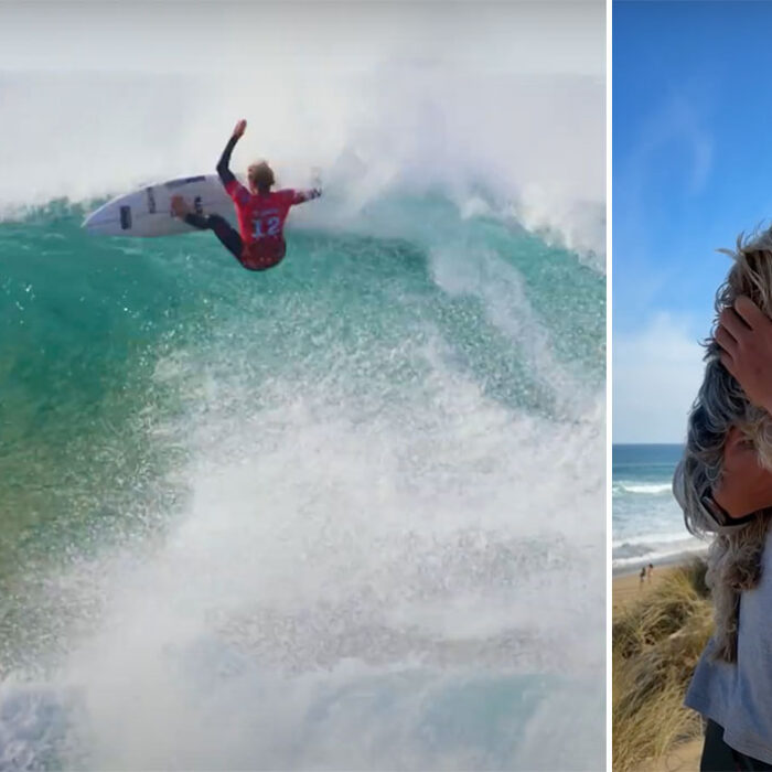John John Florence surfing in Australia.