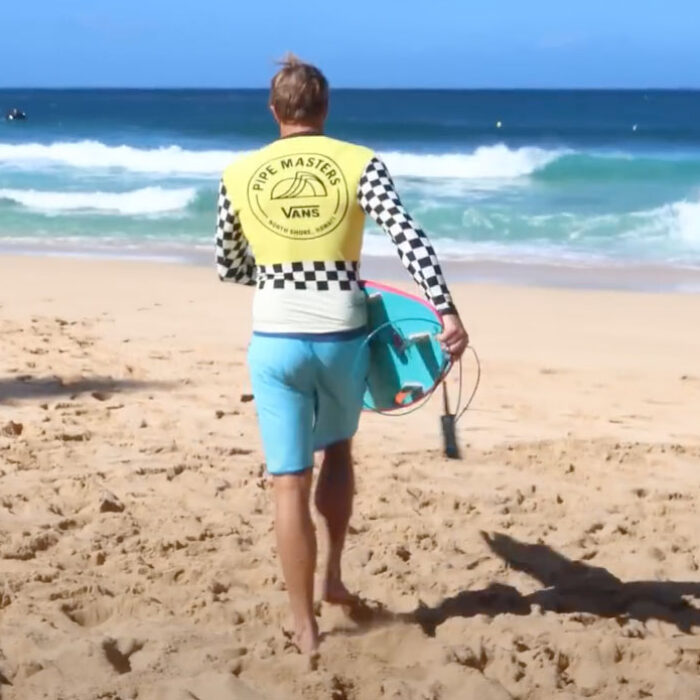 Jamie O'Brien surfing Vans Pipe Masters