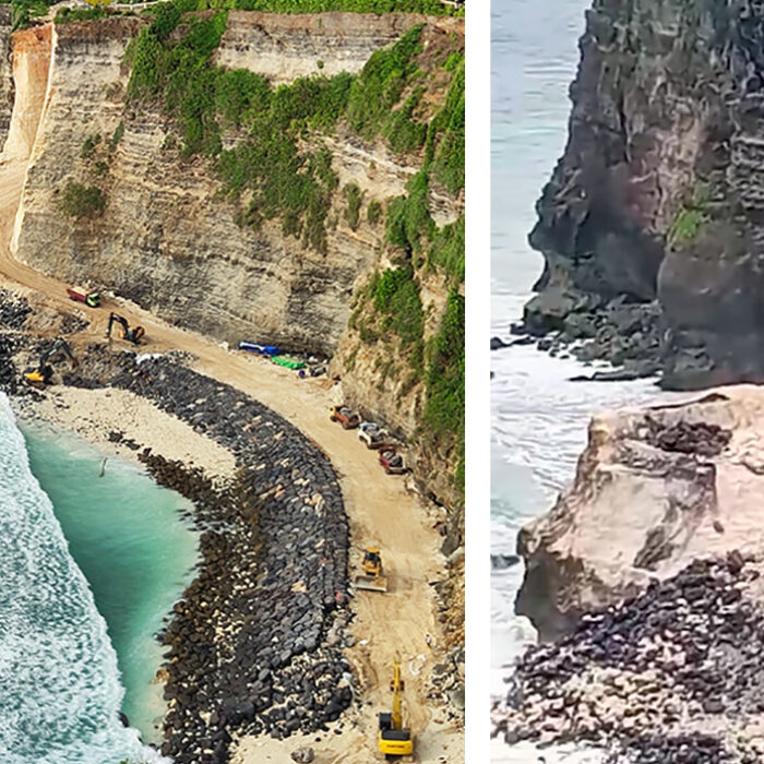 Controversial Uluwatu Seawall Partially Washed Away by Storm