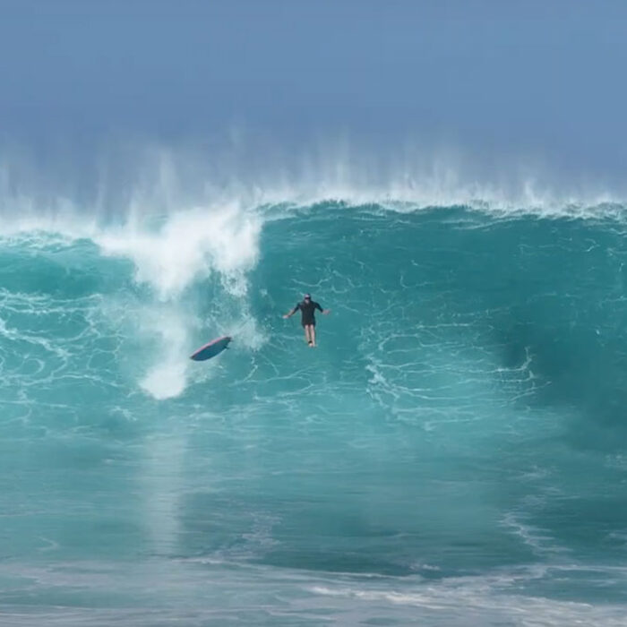Jamie O'Brien wipeout at Pipeline