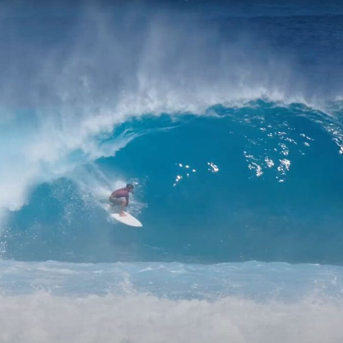 Koa Smith surfing Cloudbreak