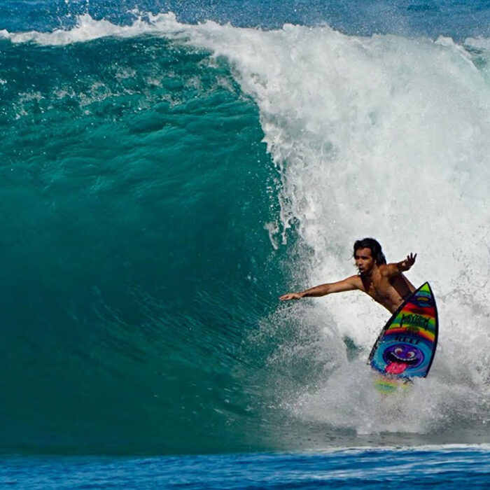 Mason Ho surfing V-Land