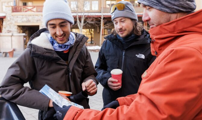 winter jackets at palisades base lodge