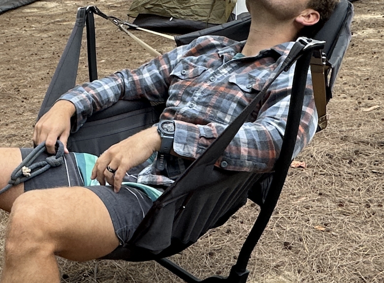 suspension straps on a chair