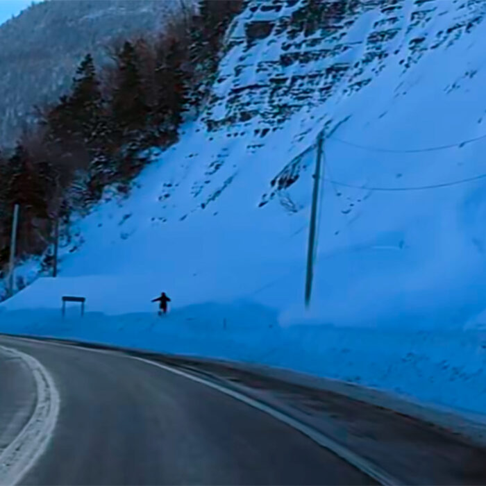 Watch This Avalanche Take Out a Truck in Quebec