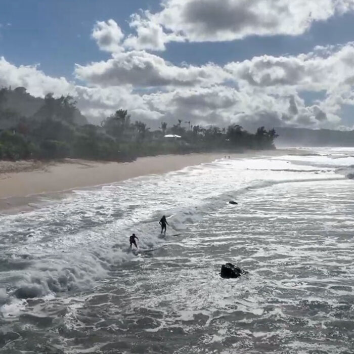 Jamie O'Brien surfing Pipeline.