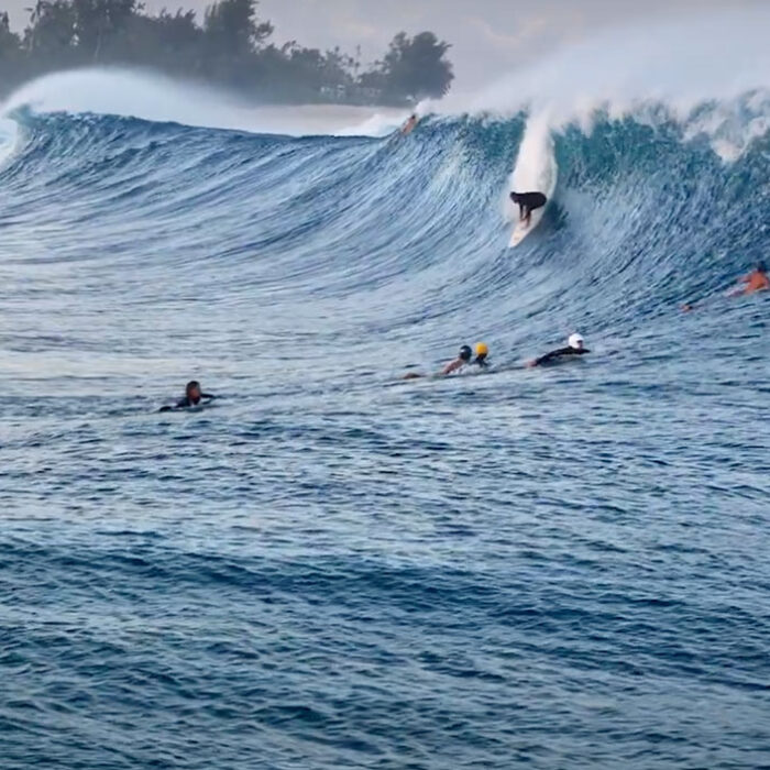 John John Florence surfing Pipeline