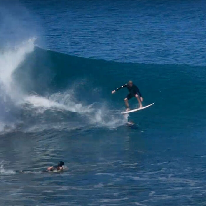 John John Florence surfing Pipeline