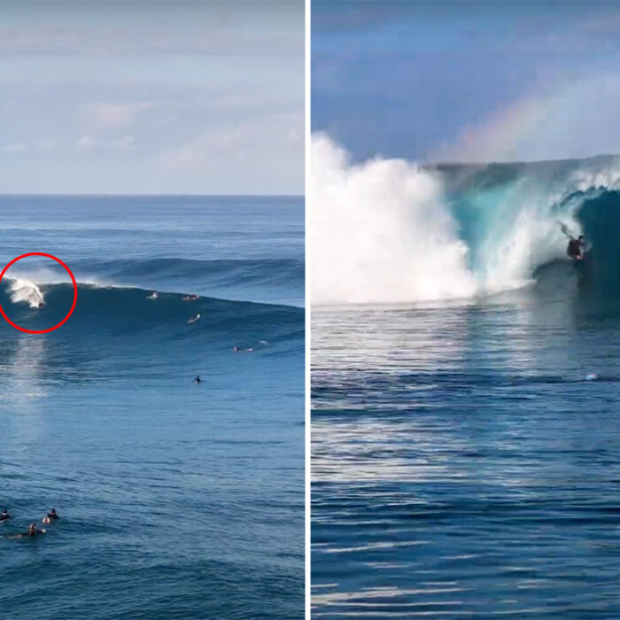 Mike Stewart surfing Pipeline