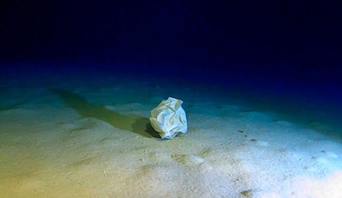 Mediterranean Sea garbage in Calypso Deep