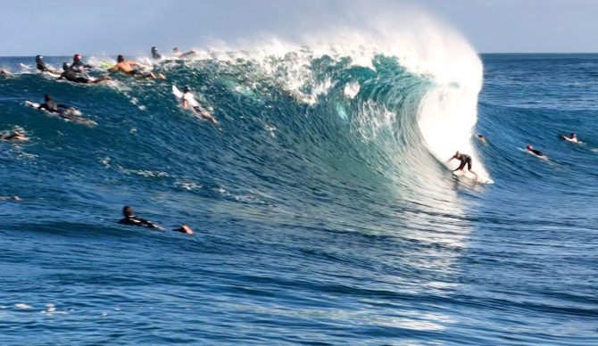 John John Florence surfing Backdoor