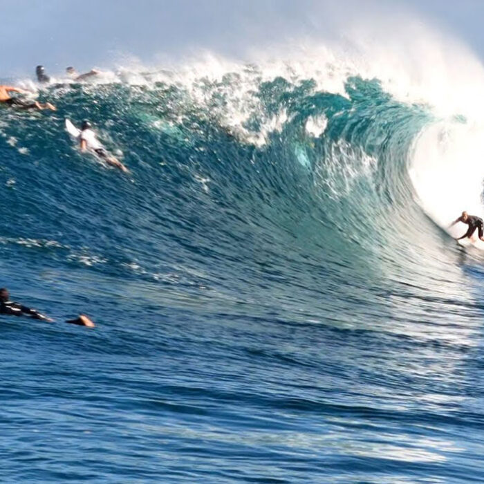 John John Florence surfing Backdoor