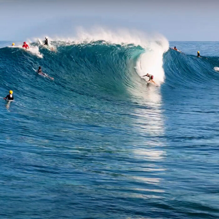 Nate Florence surfing Backdoor