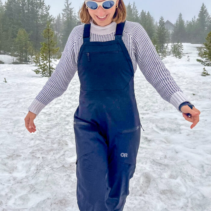 OR Skytour Ascentshell Women's Ski Bibs full body shot