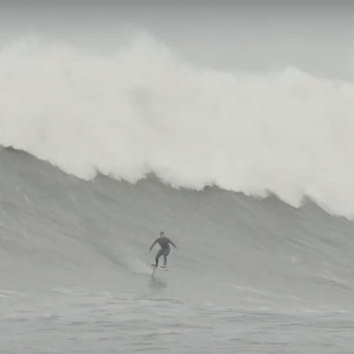 Kai Lenny foiling Maverick's