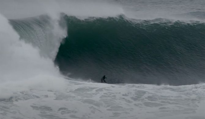 Matt Bromley surfing Mullaghmore