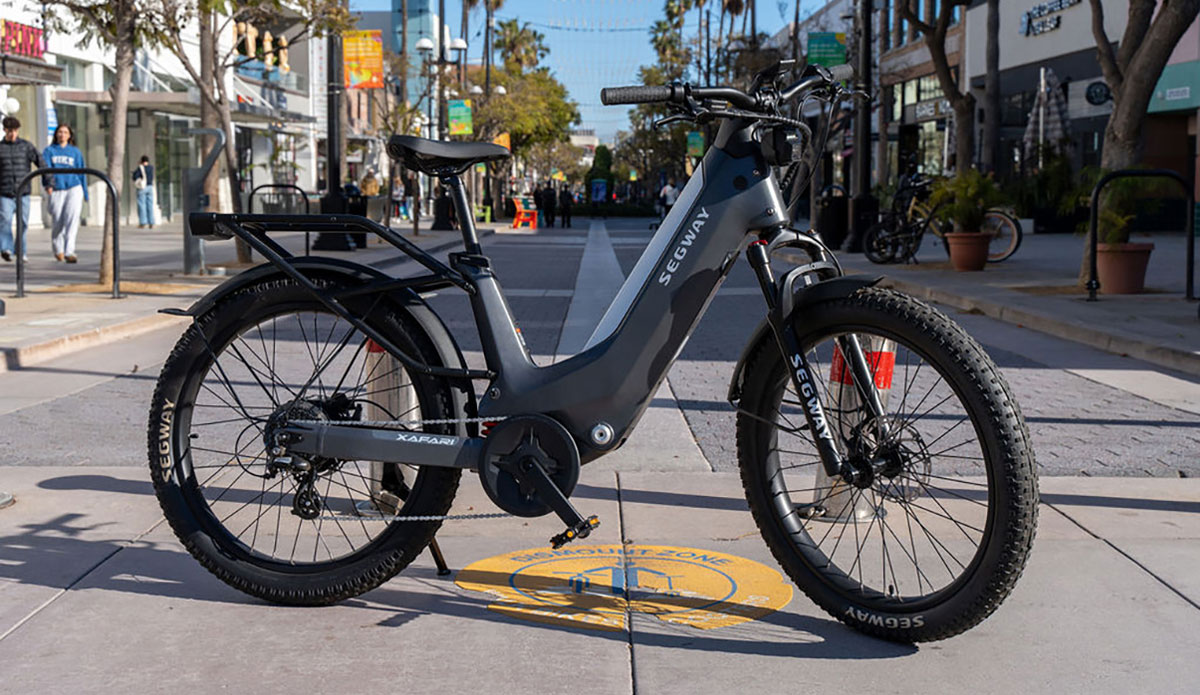 segway xafari parked on sidewalk