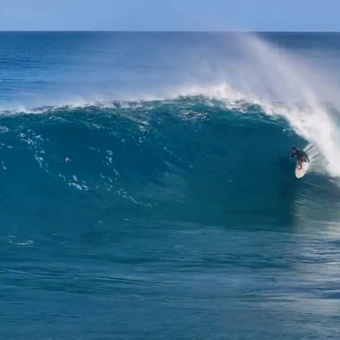 Seth Moniz surfing Backdoor Pipeline