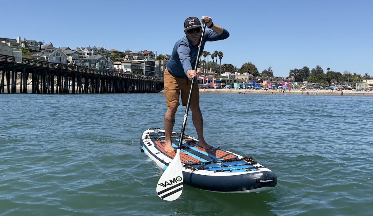 Paddling the iRocker Blackfin Inflatable Paddle Board