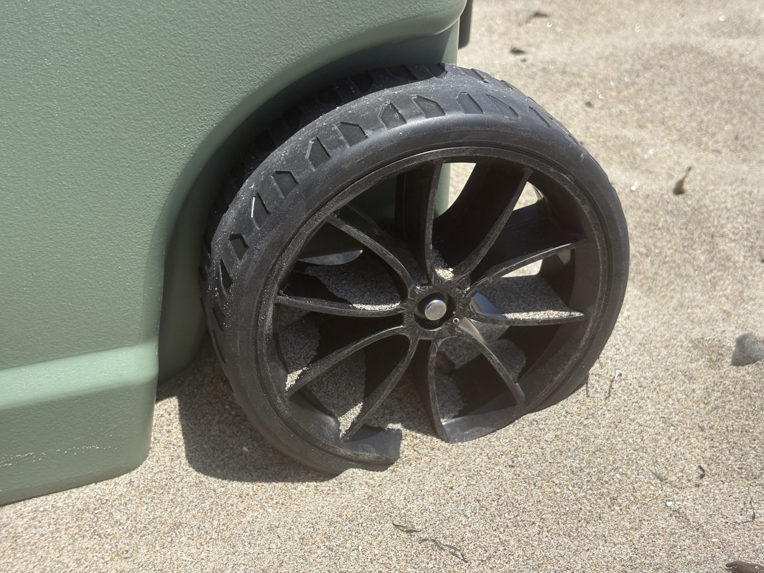 wheels on a cooler
