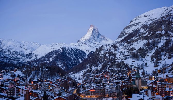 Zermatt is famed for its views of the Matterhorn. Photo: Andrew Masters // Unsplash