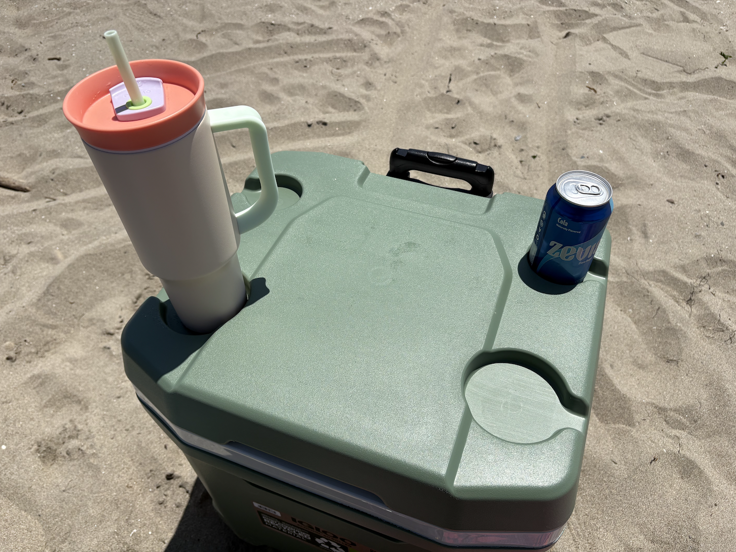 cup holders on a cooler