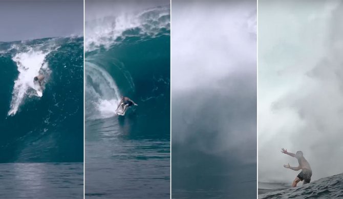 Eimeo Czermak surfing Teahupo'o