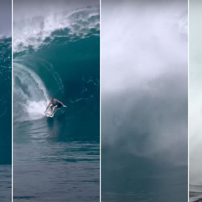 Eimeo Czermak surfing Teahupo'o