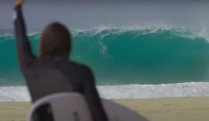 Dylan Graves surfing