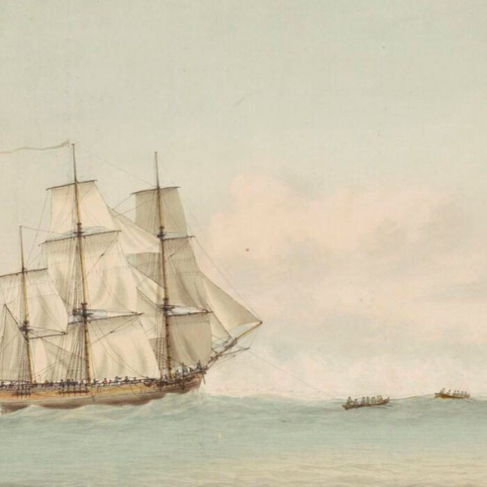 HMS Endeavour wreckage sailing on voyage of discovery