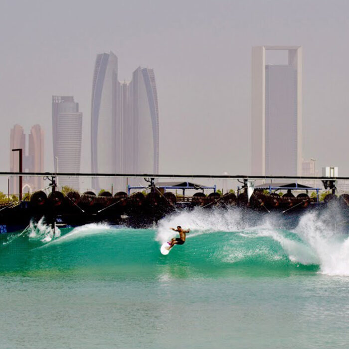 This Is Morgan Maassen's Gorgeous Look at Surfing the Abu Dhabi Wave Pool