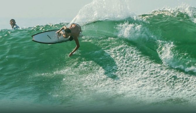 Noa Mizuno surfing in Mexico