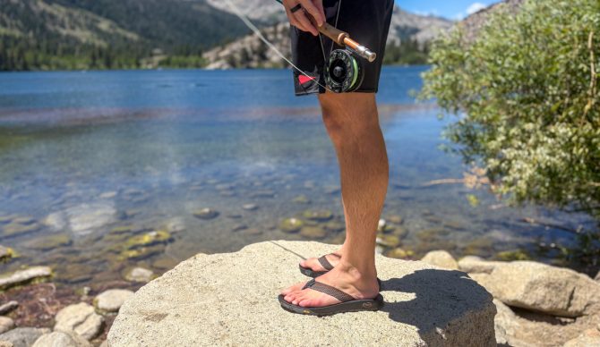Chaco Rapid Pro Flip on rocks