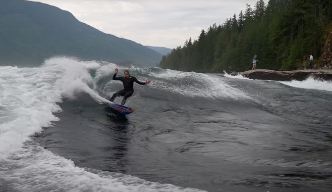 Jamie O'Brien almost paid the ultimate price for river wave perfection. Photo: Jamie O'Brien // YouTube