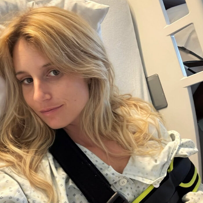 Anna Gasser is on the road to recovery after a nasty-sounding surfing injury. Photo: Anna Gasser // Instagram