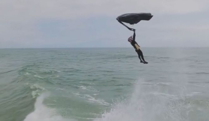 Jet Skit flip at Huntington Pier
