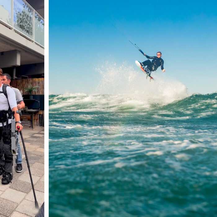 Sit-Kiteboard World Record Holder Uses Robotic Exoskeleton to Walk for First Time in 8 Years