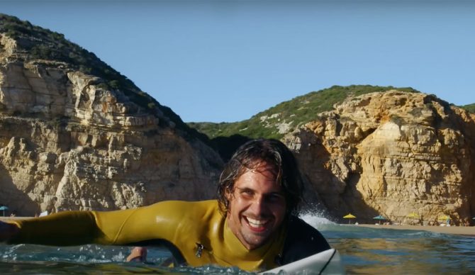 Nic von Rupp surfing